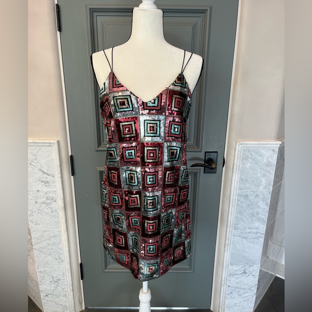 Zara sequins dress size Small